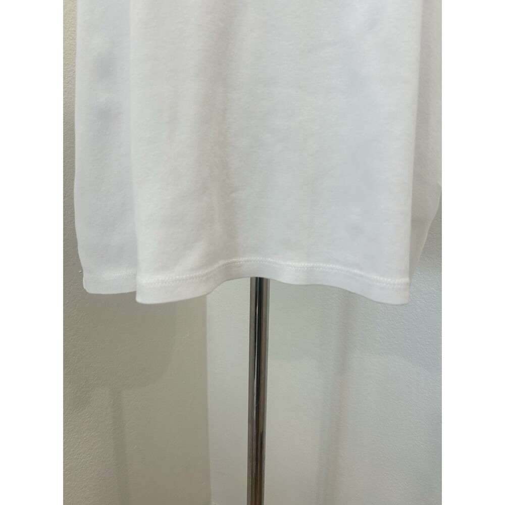 Chico's Women's Size 3 (XL) White V-Neck Tee Short Sleeve Basic Stretch & Cuff - Picture 7 of 10